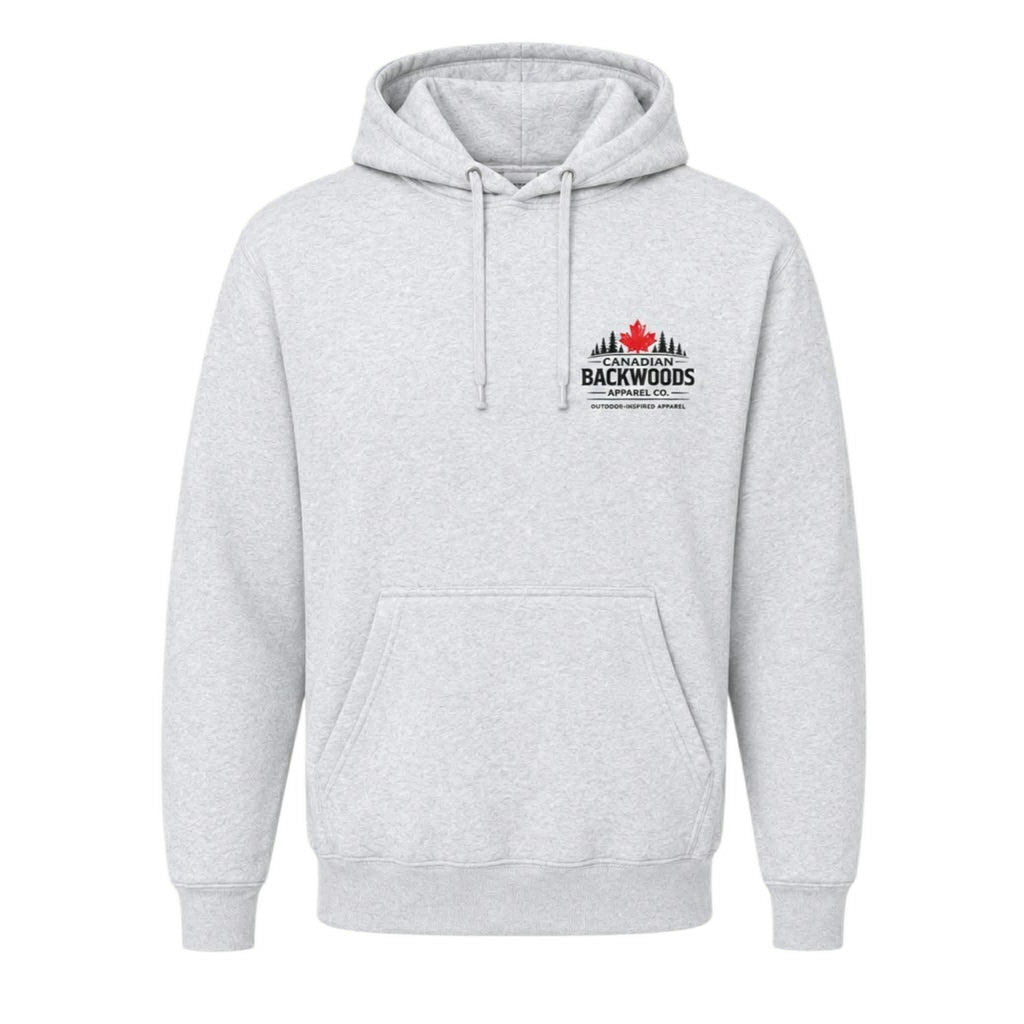 Grey - Front and Back Logo Hoodie