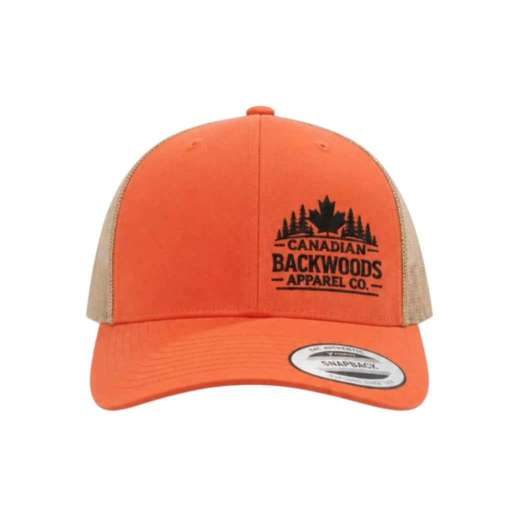 Snap Back - Orange and Beige