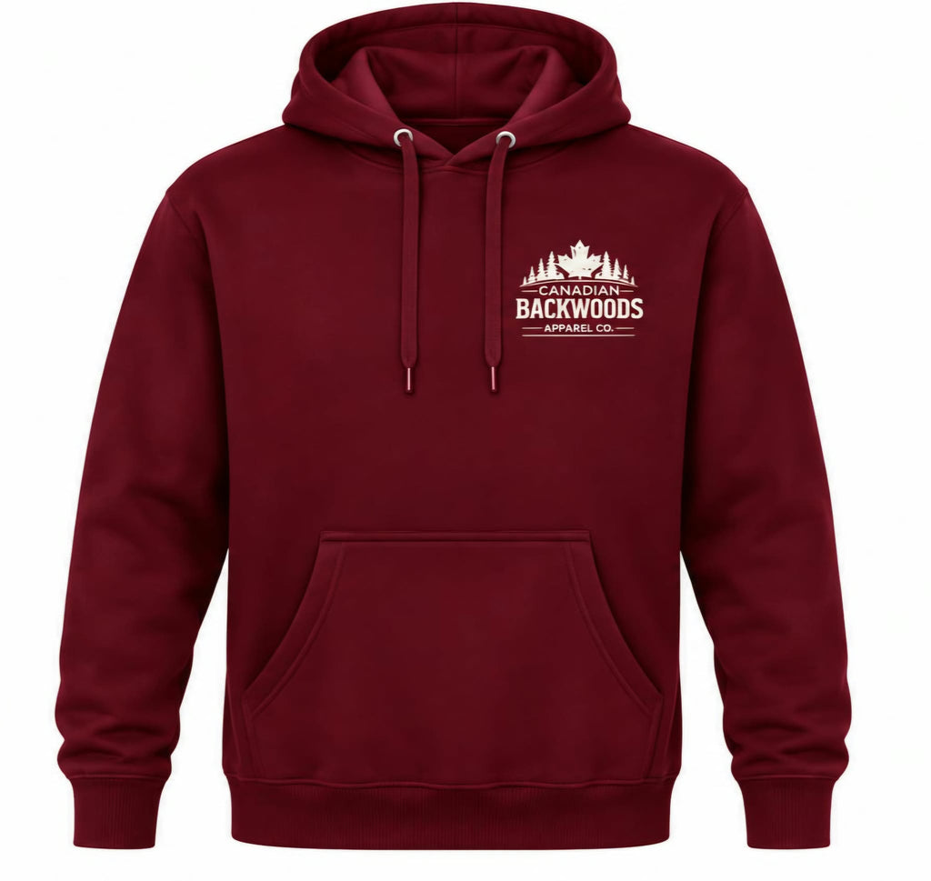Hunt the Backwoods Hoodie – Wine