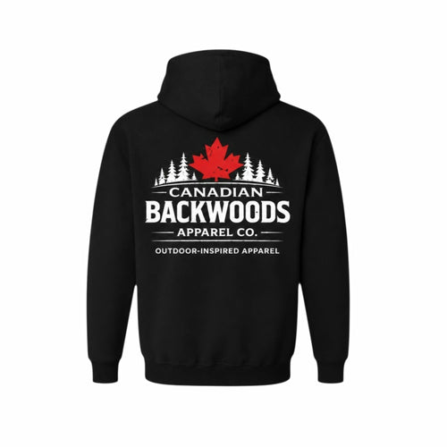 Black - Front and Back Logo Hoodie