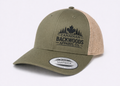 Snap Back - Green and Beige