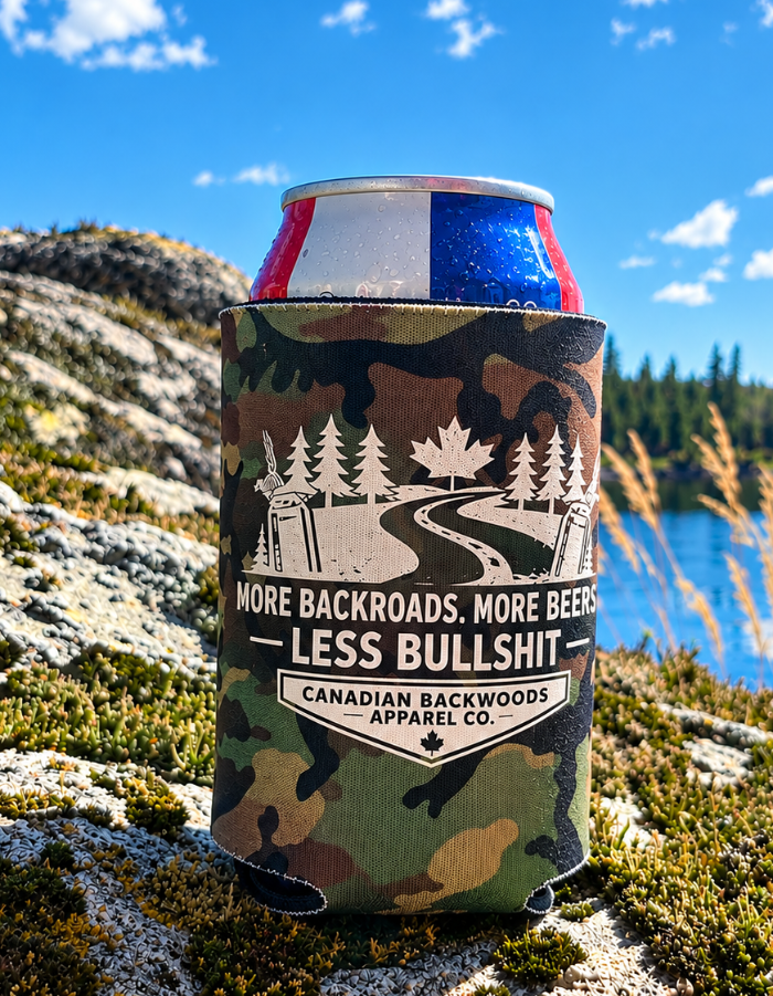 More Backroads. More Beers. Less Bullshit. - Koozie