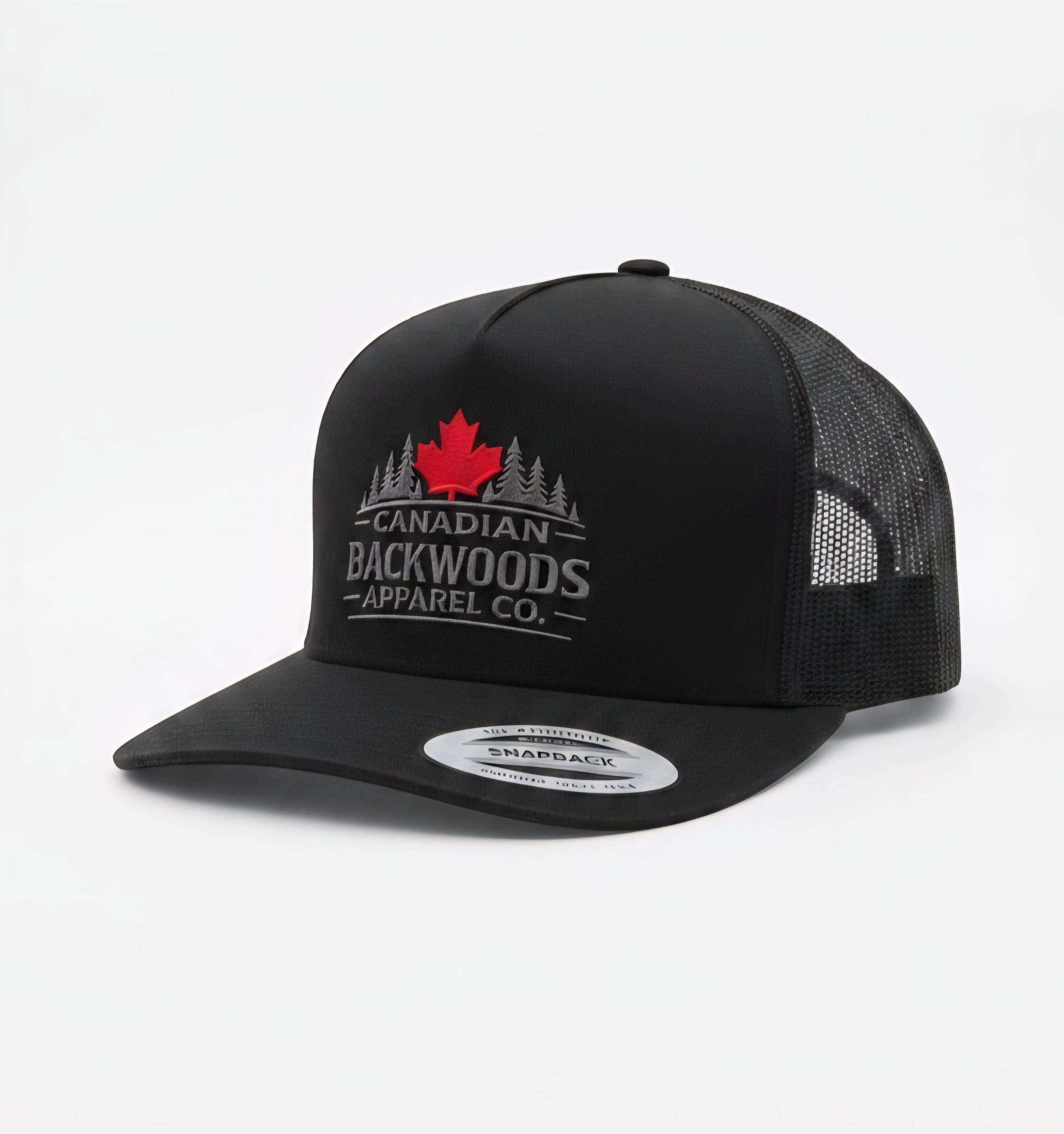 Flat Peak Snap Back - Black