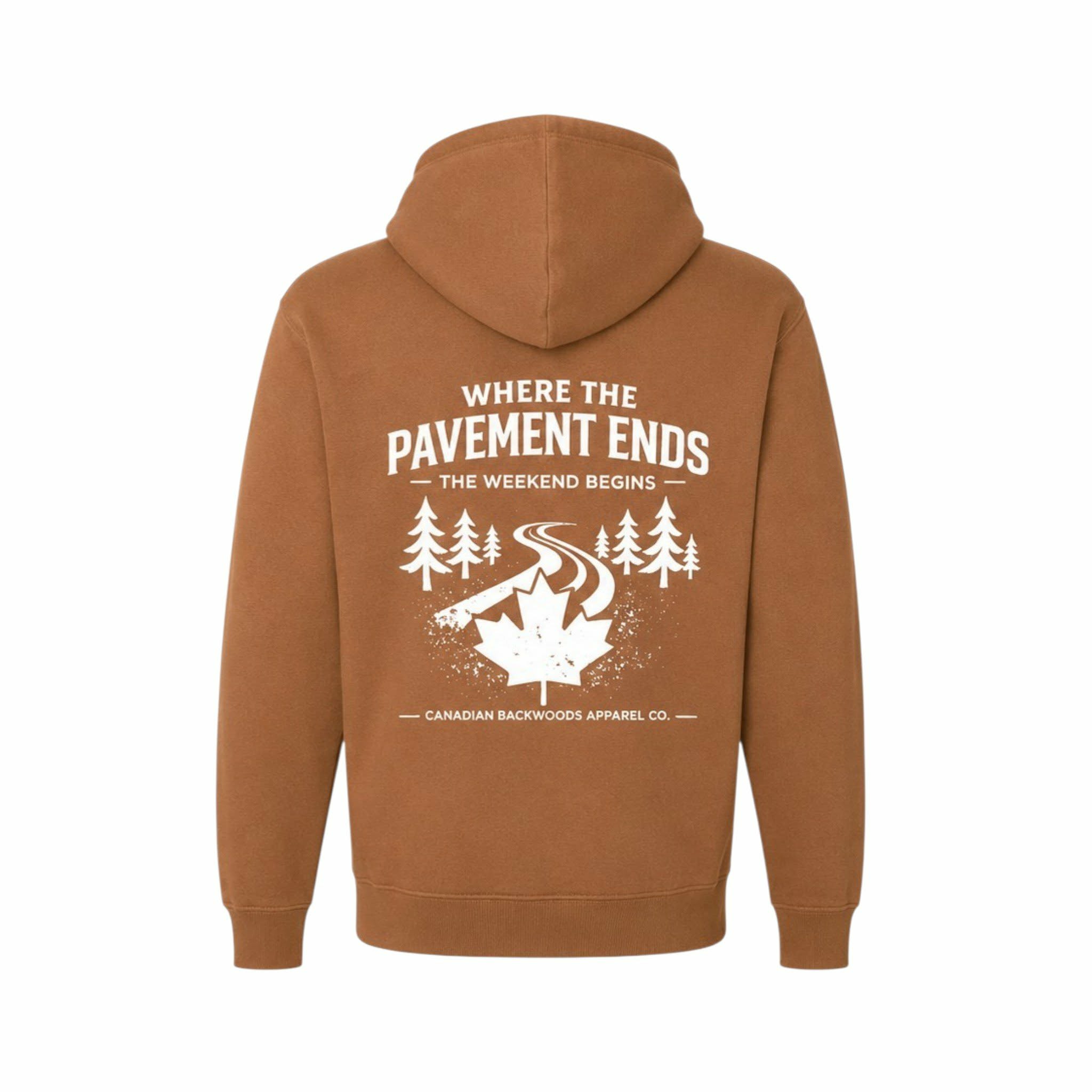Where the Pavement Ends Hoodie - Caramel