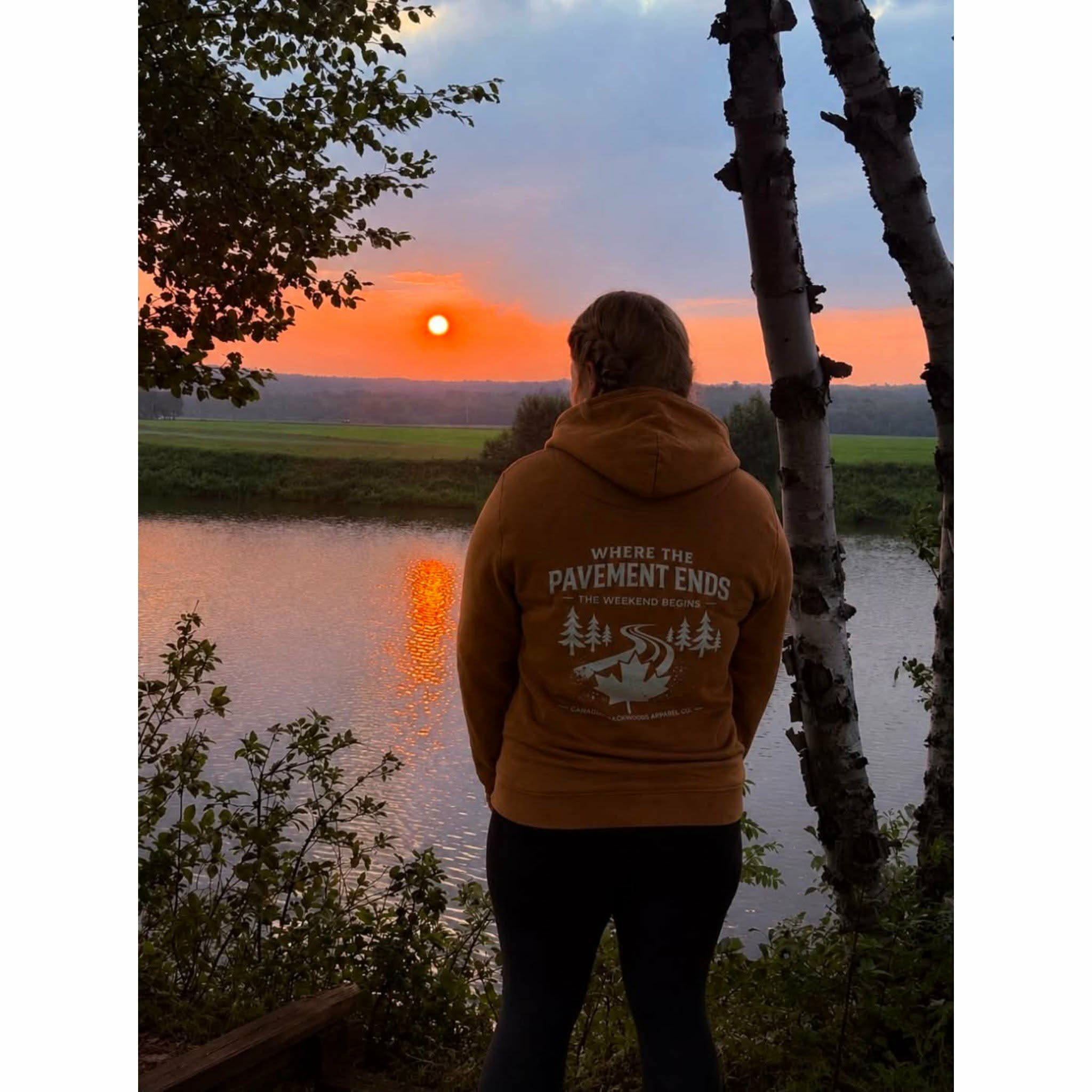 Where the Pavement Ends Hoodie - Caramel