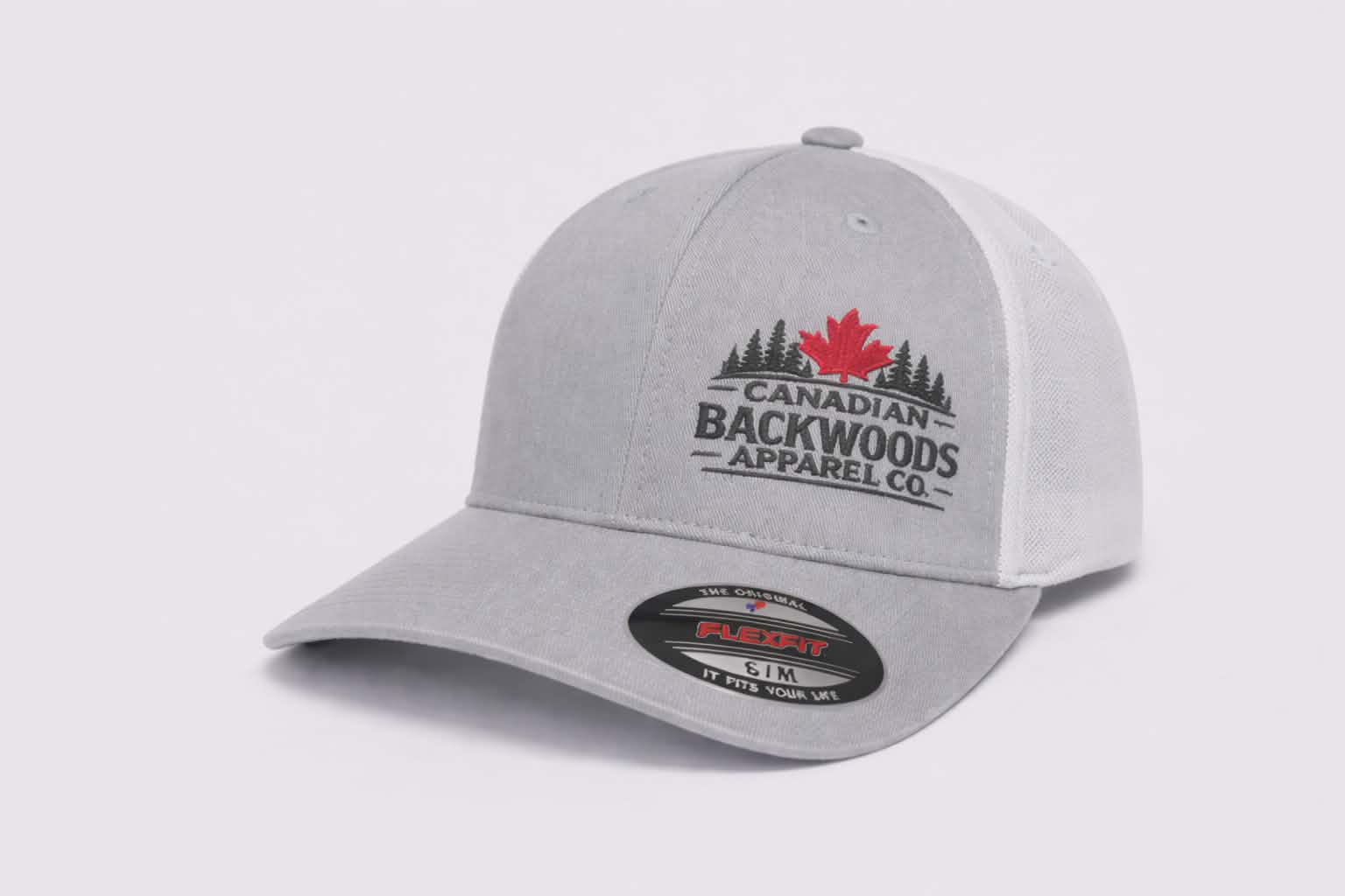 Snap Back - Grey and white
