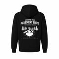 Where the Pavement Ends Hoodie - Black